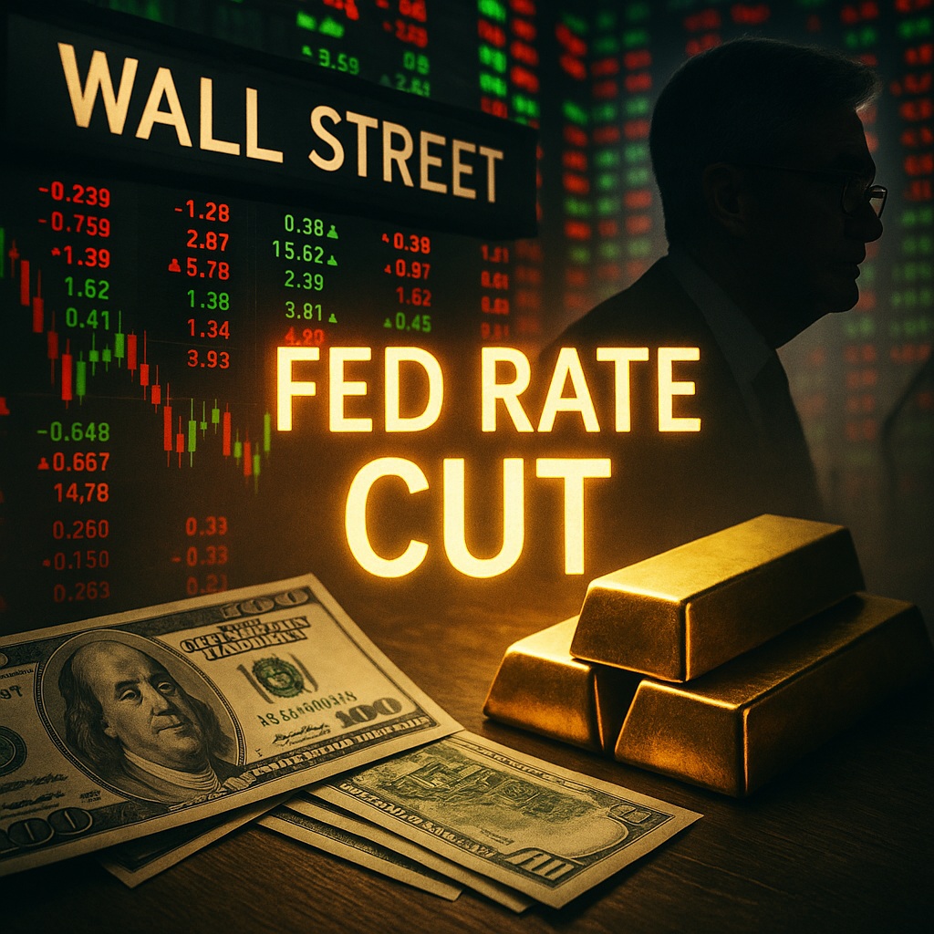 Wall Street reacts to Fed rate cut as Powell signals dovish exit