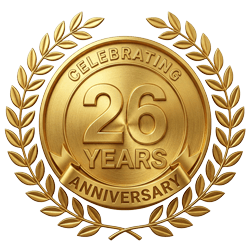 Fat Prophets 26 Years Anniversary Badge